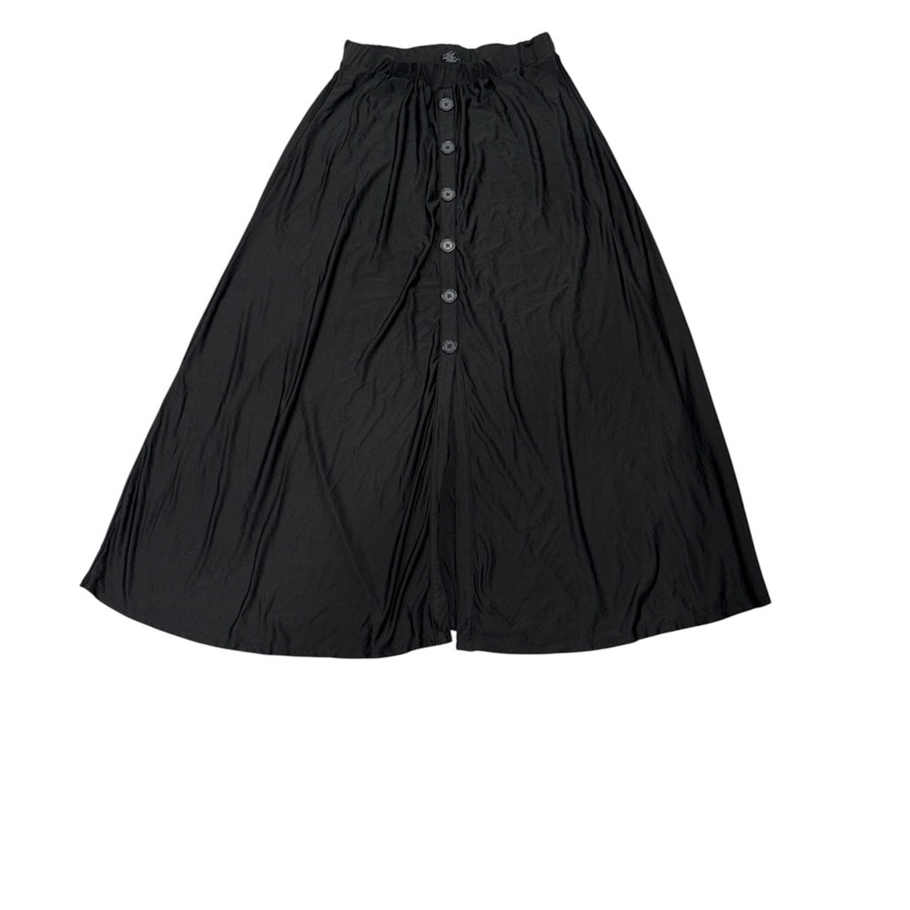 60. Elegant Black Button-Down Skirt Size LP